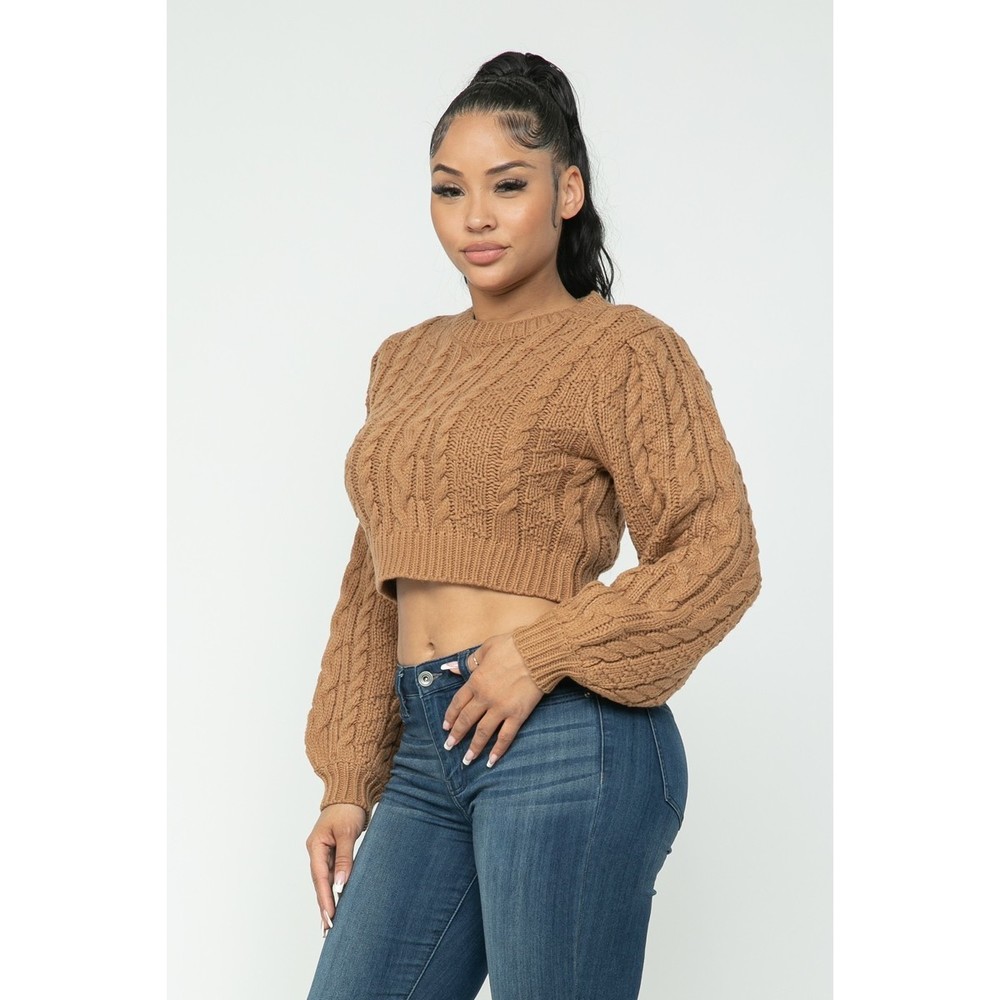 Cable Pullover Top - Picture 2 of 8